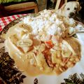 El cooksnap de Villa CAMELIA cuando hizo Pechuga de pollo a la mostaza con champiñones.