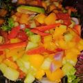 Shazi Mudabbir's cooksnap of when they made Mango salsa.