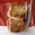 El cooksnap de Pamela Morales cuando hizo Pan Francés con jamón y queso.