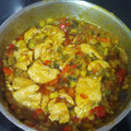 El cooksnap de Eduardo cuando hizo Solomillo de pavo con pisto.