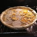 El cooksnap de La Jícara cuando hizo Quiche de coliflor, champiñón y jamón.