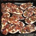 El cooksnap de Caro Yohena cuando hizo Brócoli gratinado y berenjenas a la pizza.