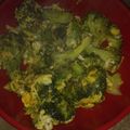 El cooksnap de Rebeca Moreno Hinojosas cuando hizo Revuelto de brócoli al curry con pasas.