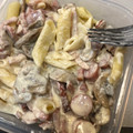 El cooksnap de Conchi Rondo cuando hizo Pasta con bechamel y champiñones.