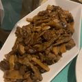 El cooksnap de Victoria Paque cuando hizo Ternera con bambú y shiitake.