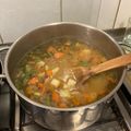 El cooksnap de Cristobal Montenegro cuando hizo Carbonada con carne molida.