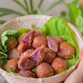 Cooksnap của Vi Tran khi họ làm theo món Bánh rán mè khoai lang tím