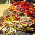 El cooksnap de jorge albornoz cuando hizo Pollo relleno deshuesado .