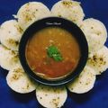 Heena Nayak's cooksnap of when they made સ્પાઈસી ઈડલી & સંભાર [Spicy lidli & Sambhar Recipe in Gujarati].