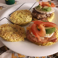 El cooksnap de Noelia Saiz Torrijos cuando hizo Pan de avena relleno de roquefort, lomo adobado y tomate.