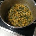 El cooksnap de Magalia cuando hizo Garbanzos con espinacas.