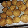 El cooksnap de María Amelia cuando hizo Bombas de papa rellenas de queso.