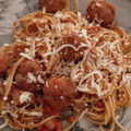 El cooksnap de Rut Borillo cuando hizo Espaguetis con albondigas.