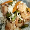 Sandi's cooksnap of when they made Veggie garlic shrimp and rice.
