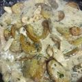 El cooksnap de Fabián de Valais cuando hizo Pollo al verdeo con papas españolas.