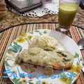 El cooksnap de Roxana cuando hizo Salmón con salsa de cilantro.