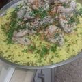 صورة من أم مصطفي، شاركها بعد تجربة وصفة ثريد منسف شاكرية بالخبز العراقي مع الأرز المدخن بطريقتي 🍖🍛