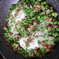 El cooksnap de aromadulce cuando hizo Guisantes con huevo y jamón al horno.