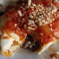 El cooksnap de Vero Robinson cuando hizo Canelones de acelga y carne picada.