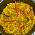 El cooksnap de Julieta Troncoso cuando hizo Paella de mariscos.