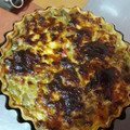 El cooksnap de vvisnuk cuando hizo Tarta de berenjenas 🍆🍆 con salsa blanca y masa integral.