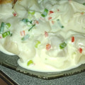 El cooksnap de Victoria cuando hizo Fideos con salsa Blanca con Jamón.