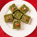 Indra Sen का कुकस्नैप जब उन्होंने हरे छोले बर्फी (Hare chole Barfi recipe in Hindi) बनाया था।