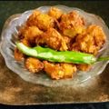 Nalini Shankar's cooksnap of when they made காளான் சில்லி 65 (Kaalaan chilli 65 recipe in tamil).