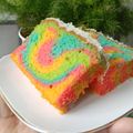 Cooksnap dari Thiea Nail Janitra untuk resep Bolu panggang pelangi