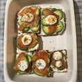 El cooksnap de Ameliuuuus cuando hizo Tostada de salmón y aguacate.