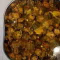 Manoj gokhale का कुकस्नैप जब उन्होंने प्याज वाली भिन्डी(pyaz wali bhindi recipe in hindi) बनाया था।