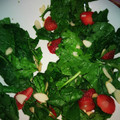 El cooksnap de Cinthya Vallejo de Nisthal cuando hizo Ensalada de espinacas, fresas y nueces (El Lago de Zirahuén).