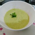 El cooksnap de Luis Soria cuando hizo Crema de brócoli y calabacita.