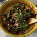 El cooksnap de Jimmy Peña cuando hizo Ensalada de salmón y quinoa con aderezo de albahaca.