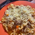 El cooksnap de María Florencia Oriti Tizio cuando hizo Guiso de fideos moñitos 🤤.
