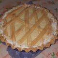 El cooksnap de Mariana Romero cuando hizo Tarta de ricota, decorada como pasta frola.
