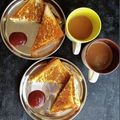Anjum Bansal का कुकस्नैप जब उन्होंने पनीर सैंडविच (paneer sandwich recipe in Hindi) बनाया था।