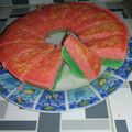 Cooksnap dari Mom Arsakha & Alnaira untuk resep Cake Bolu Pandan Coklat (2 Telur)