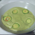 El cooksnap de Maria Millan cuando hizo Crema fria de calabacín y aguacate (Carme).