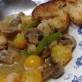 El cooksnap de Fernanda Gatica cuando hizo Salteado de camarón estilo Mua.