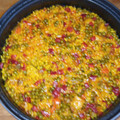 El cooksnap de Julián cuando hizo Arroz con pollo.