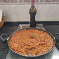 El cooksnap de Monica Ruiz Moya cuando hizo Paella de secreto ibérico 🐖.