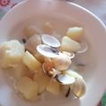 El cooksnap de Priscila cuando hizo Gazpachuelo malagueño con merluza.