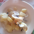 El cooksnap de Priscila cuando hizo Gazpachuelo malagueño con merluza.