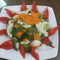 Cooksnap của Liên Tinh Dầu khi họ làm theo món Salad dưa chuột, cà chua