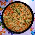 El cooksnap de ISA cuando hizo Fideo con brócoli Gallina Blanca - veggie.