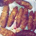 Maryam Shakoor's cooksnap of when they made Seekh kbab.. PURI PRATHA.