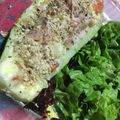El cooksnap de Carolina cuando hizo Zucchinis rellenos con jamón y queso.