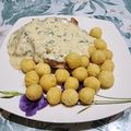 El cooksnap de Ely Galeano cuando hizo Pechuga de pollo con salsa blanca y verdeo😋.