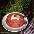 Sheela Biswas 's cooksnap of when they made রেড ভেলভেট প্যান কেক(Red velvet pancake recipe in bengali).